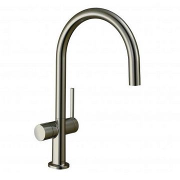 Baterie bucatarie monocomanda crom periat Hansgrohe Talis M54 220 cu 1 jet si robinet apa rece