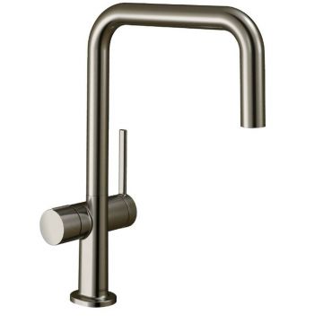 Baterie bucatarie monocomanda crom periat Hansgrohe Talis M54 U 220 cu 1 jet si robinet apa rece