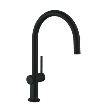 Baterie bucatarie monocomanda negru mat Hansgrohe Talis M54 220 Eco cu 1 jet
