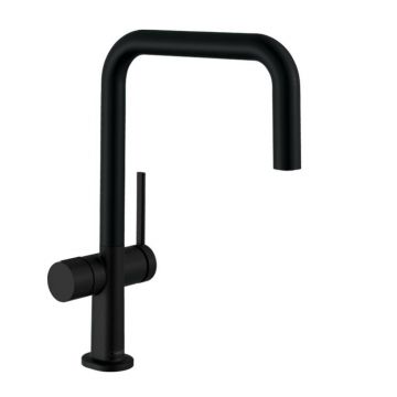 Baterie bucatarie monocomanda negru mat Hansgrohe Talis M54 U 220 cu 1 jet