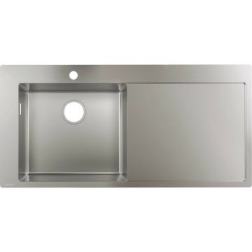Chiuveta bucatarie Hansgrohe S71 inox 104.5x51 cm picurator stanga