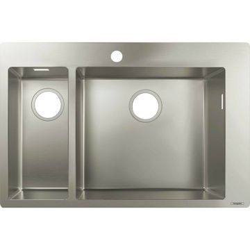 Chiuveta bucatarie Hansgrohe S71 inox 75.5x50 cm