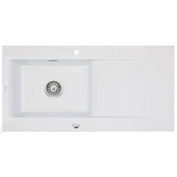 Chiuveta ceramica Deante Sabor 51x101 cm alb