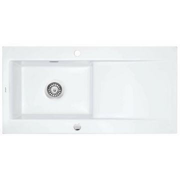 Chiuveta ceramica Deante Sabor alb 51x101 cm