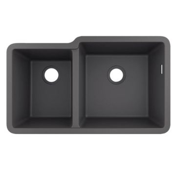 Chiuveta compozit gri inchis Hansgrohe S51 SilicaTec 82x48.5 cm