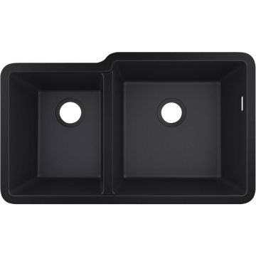 Chiuveta compozit negru grafit Hansgrohe S51 SilicaTec 82x48.5 cm