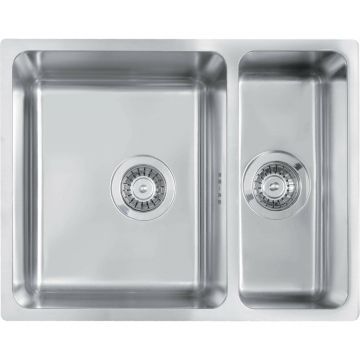Chiuveta Deante Egeria inox satinat 2 cuve 58x44 cm