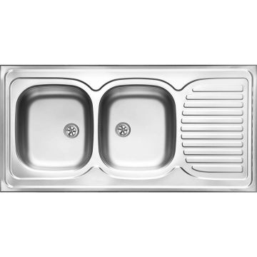 Chiuveta dubla Deante Tango inox satinat 120x60 cm