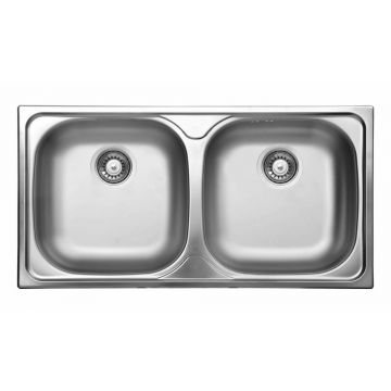 Chiuveta dubla Deante Xylo inox 78x44 cm