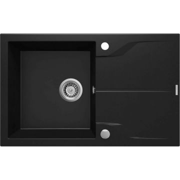 Chiuveta granit Deante Andante 1 cuva cu picurator 49x78 cm negru