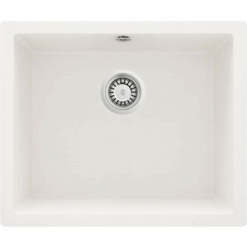Chiuveta granit Deante Corda Flush 46x55 cm alb