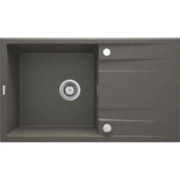 Chiuveta granit Deante Eridan 1 cuva cu picurator 50x86 cm antracit