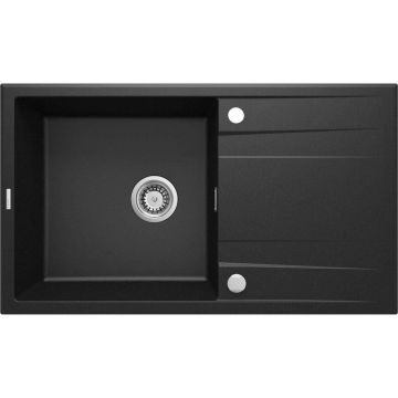 Chiuveta granit Deante Eridan 1 cuva cu picurator 50x86 cm grafit
