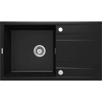 Chiuveta granit Deante Eridan 1 cuva cu picurator 50x86 cm negru