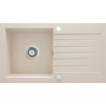 Chiuveta granit Deante Zorba 1 cuva cu picurator 44x76 cm bej