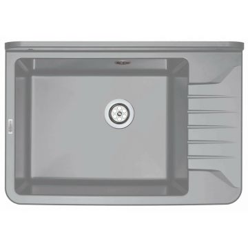 Chiuveta polistiren pentru gradina Deante Garden 35x50.5 cm gri