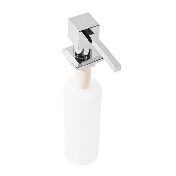 Dozator detergent Rea Square 330 ml finisaj crom lucios
