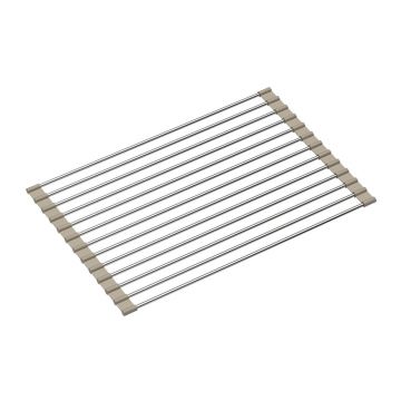 Suport vase Quadron Unique Rollmata finisaj inox - bej 38x25cm