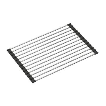 Suport vase Quadron Unique Rollmata finisaj inox - negru 38x25cm